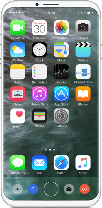 5.8英寸iPhone 8將采用無邊框OLED屏幕 邊緣位置略有彎曲