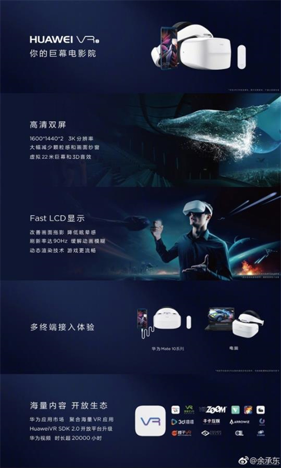 IMAX巨幕影音體驗！華為VR 2即將國內上市