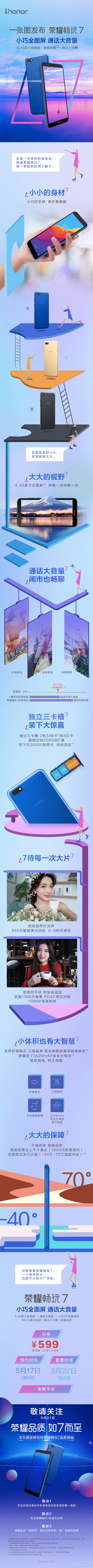 599元！榮耀暢玩7低調(diào)發(fā)布：三卡槽好評