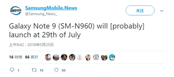 <a href=/tags/46-0.html target=_blank class=infotextkey>三星</a>Note9曝7月29日發布：Exynos 9810+512G存儲？
