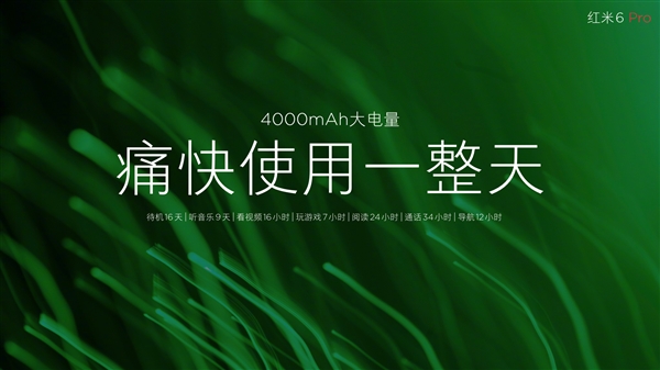 999元起！紅米6 Pro正式發布：小劉海＋4000mAh