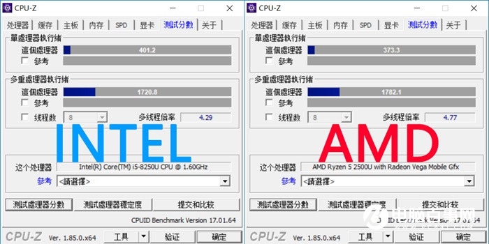 R5-2500U和i5-8250U哪個(gè)好？銳龍5-2500U對(duì)比i5-8250U區(qū)別