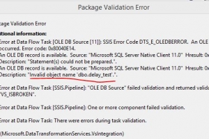SQL數(shù)據(jù)庫開發(fā)中的SSIS 延遲驗證方法