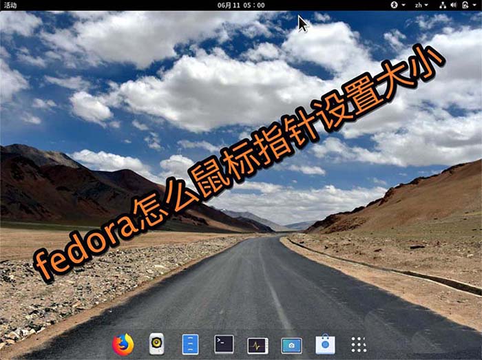 fedora系統(tǒng)怎么設(shè)置鼠標(biāo)指針大小？fedora鼠標(biāo)指針設(shè)置大小的教程